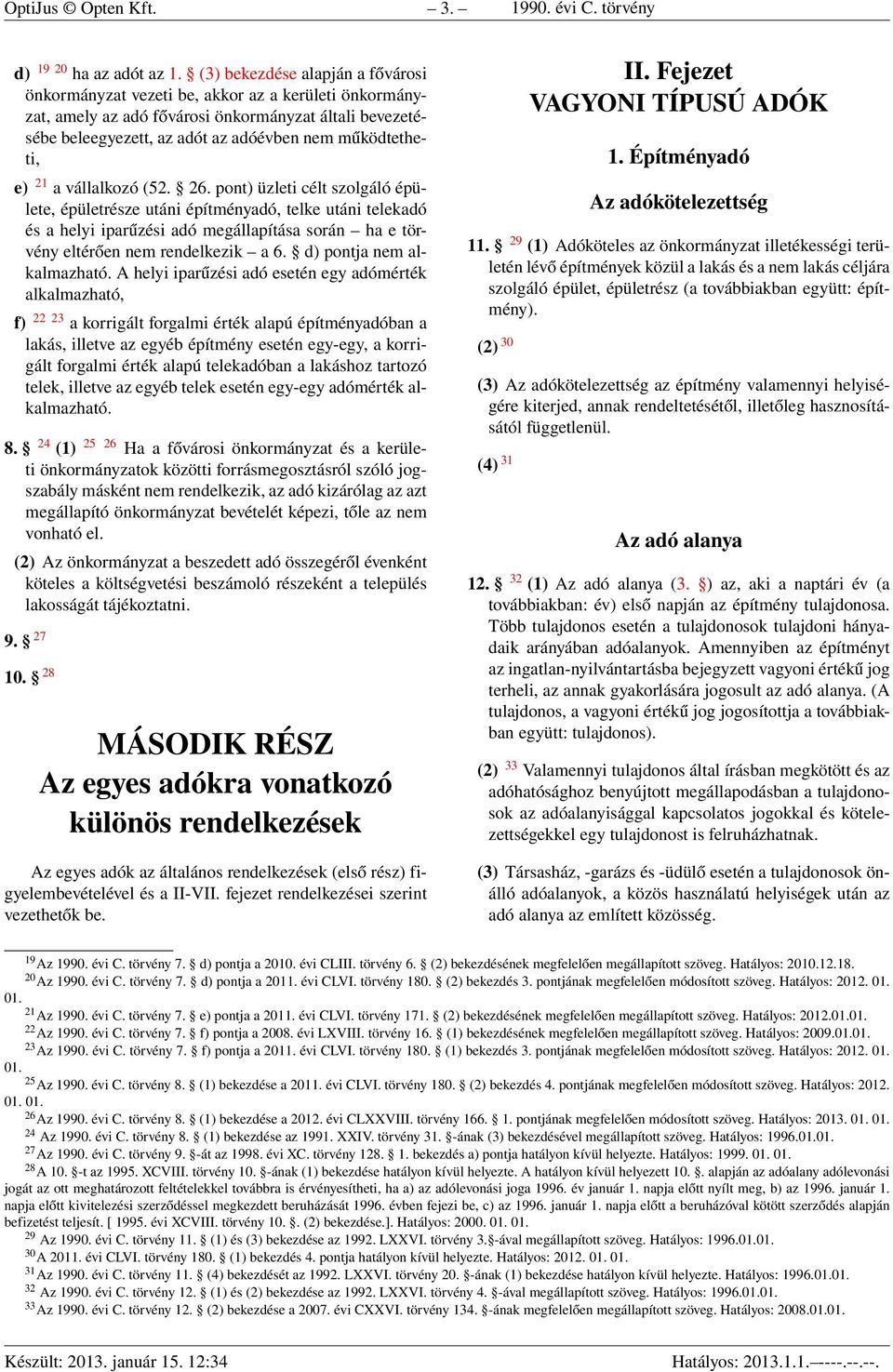 e) 21 a vállalkozó (52. 26.