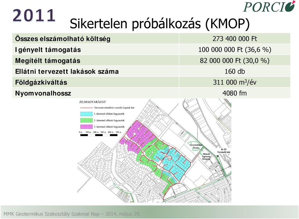 támogatás 82 000 000 Ft (30,0 %) Ellátni tervezett lakások