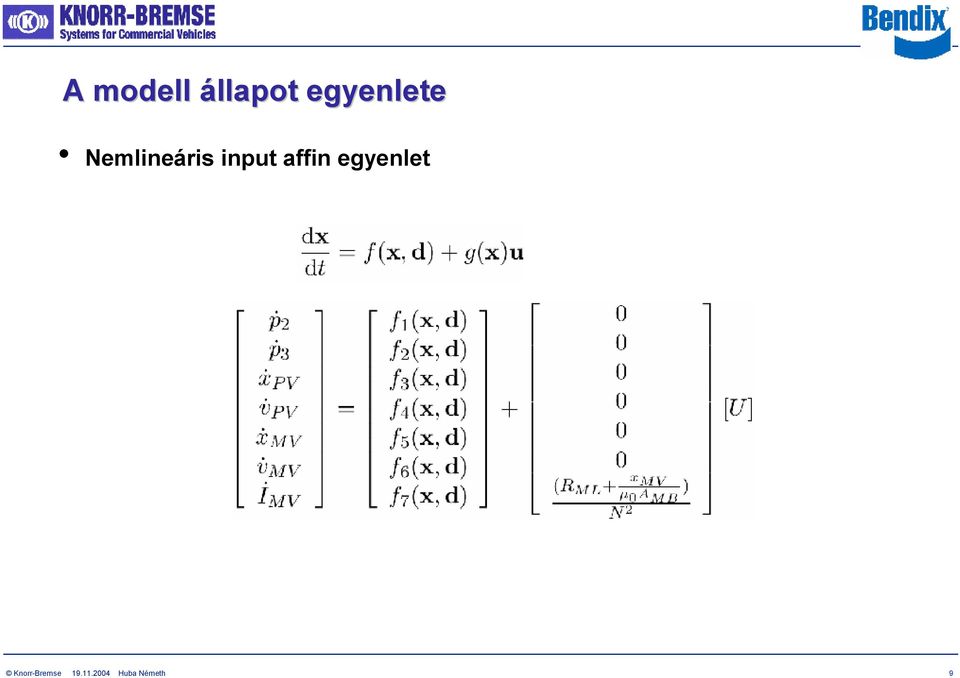 input affin egyenlet