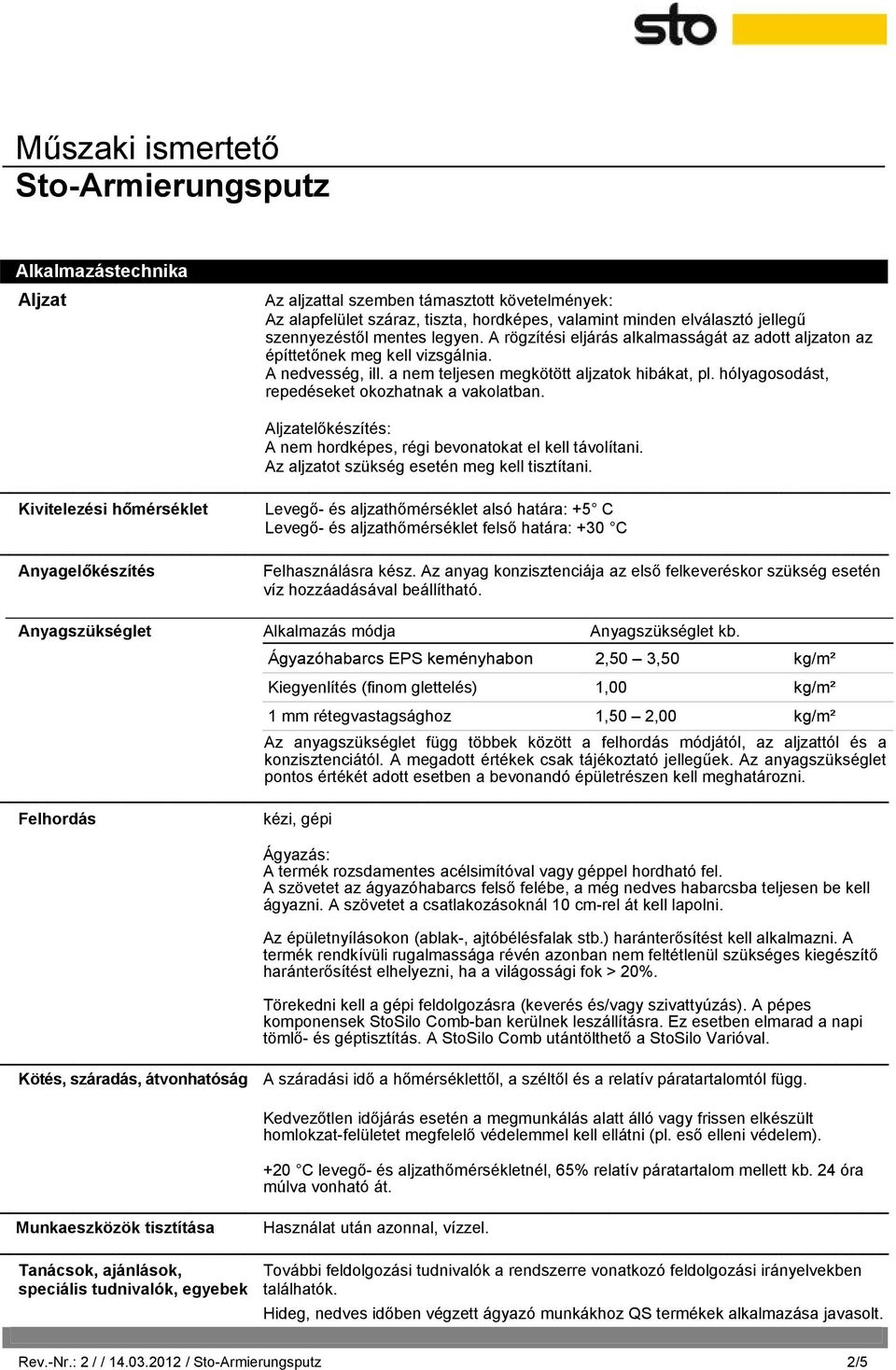 hólyagosodást, repedéseket okozhatnak a vakolatban. Aljzatelőkészítés: A nem hordképes, régi bevonatokat el kell távolítani. Az aljzatot szükség esetén meg kell tisztítani.