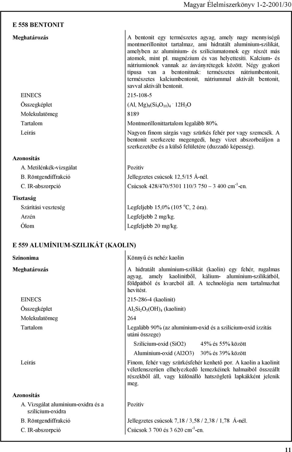 MAGYAR ÉLELMISZERKÖNYV. Codex Alimentarius Hungaricus - PDF Free Download