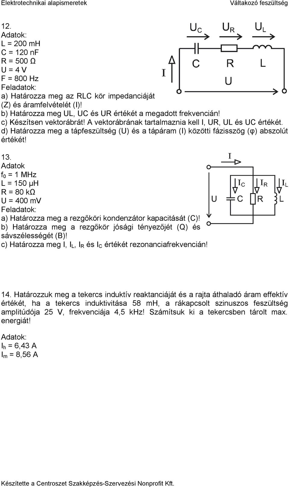 Számítási feladatok a 6. fejezethez - PDF Free Download