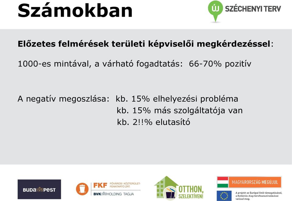 fogadtatás: 66-70% pozitív A negatív megoszlása: kb.