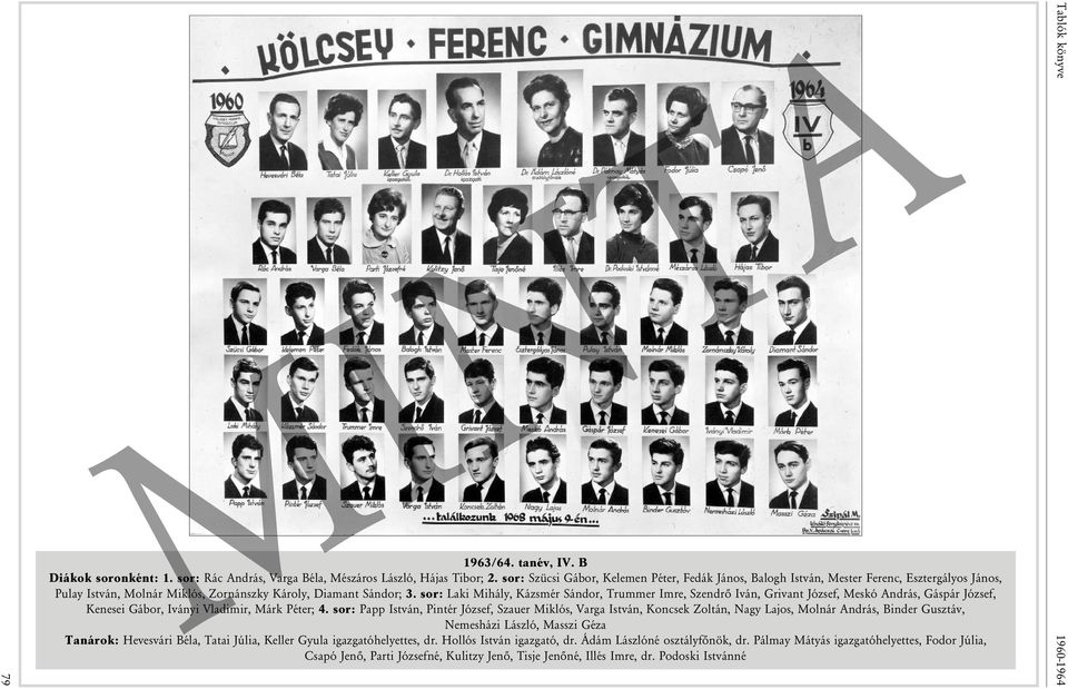 sor: Laki Mihály, Kázsmér Sándor, Trummer Imre, Szendrő Iván, Grivant József, Meskó András, Gáspár József, Kenesei Gábor, Iványi Vladimir, Márk Péter; 4.