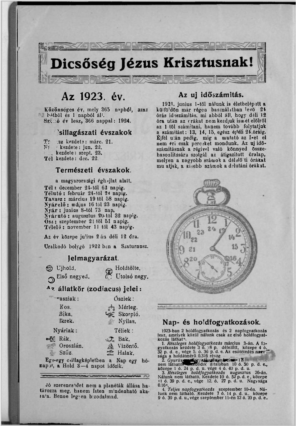 Tavasz : március 19 tői 58 napig. Nyárelő: máju3 16 tói 23 napig. Nyár : junias 8-tól 73 nap. Nyárutó: augusztus 20-tól 32 napig. Ősz : szeptember 21 tői 51 napig. Télelü : november 11 tői 43 nap'g.