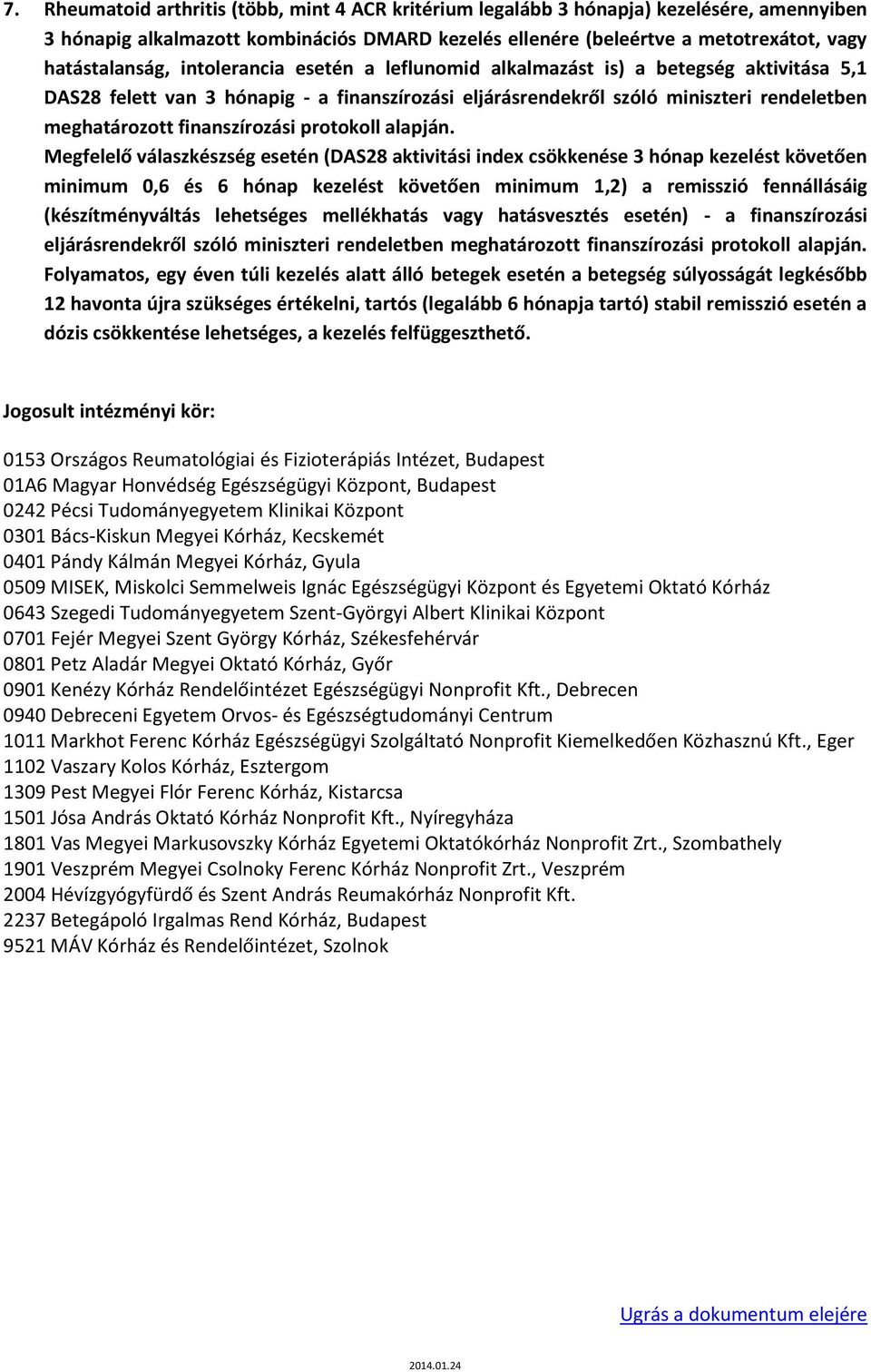 protokoll alapján.