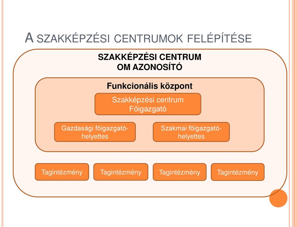 Főigazgató Gazdasági főigazgatóhelyettes Szakmai