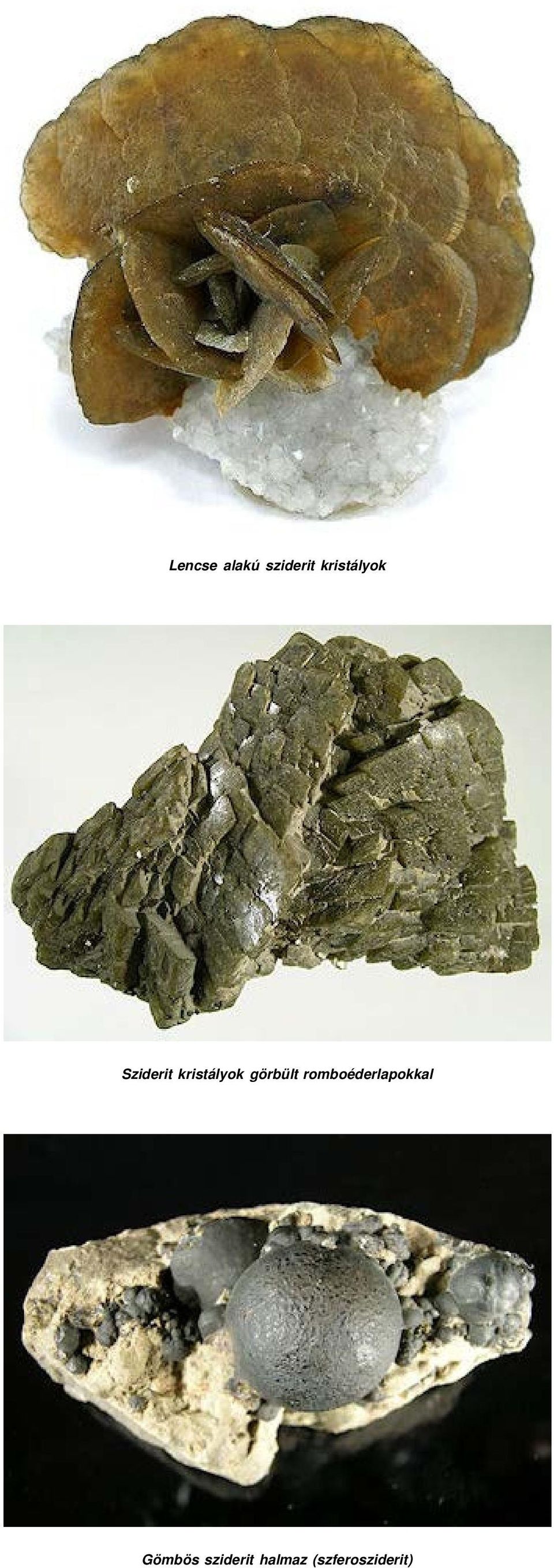 kristályok görbült