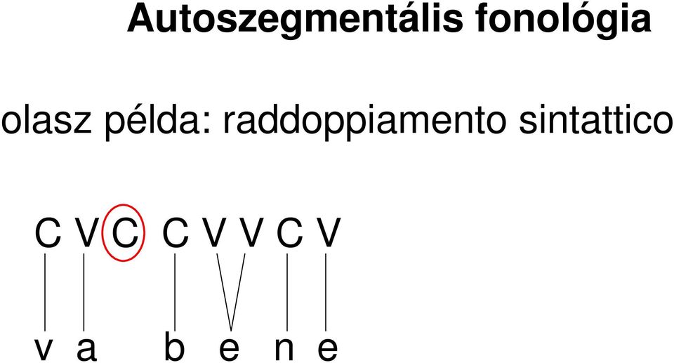 sintattico C V C