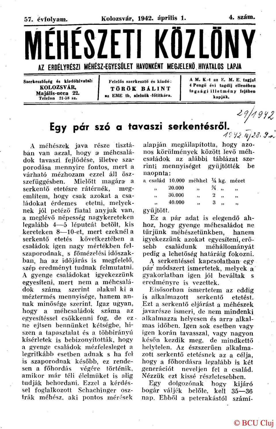 Egy pár szó a tavaszi serkentésről.