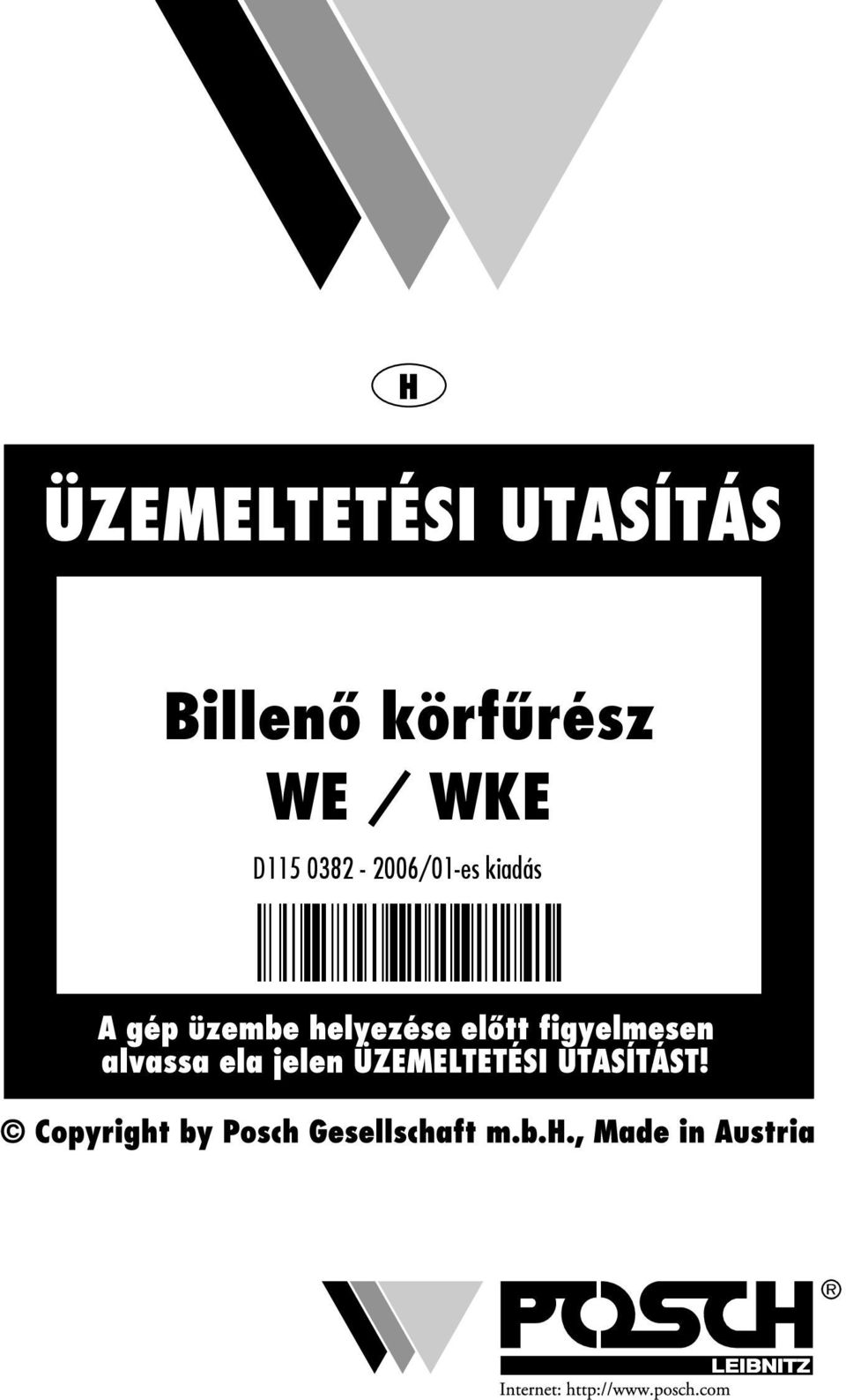 Billenő körfűrész WE / WKE. D /01-es kiadás - PDF Ingyenes letöltés