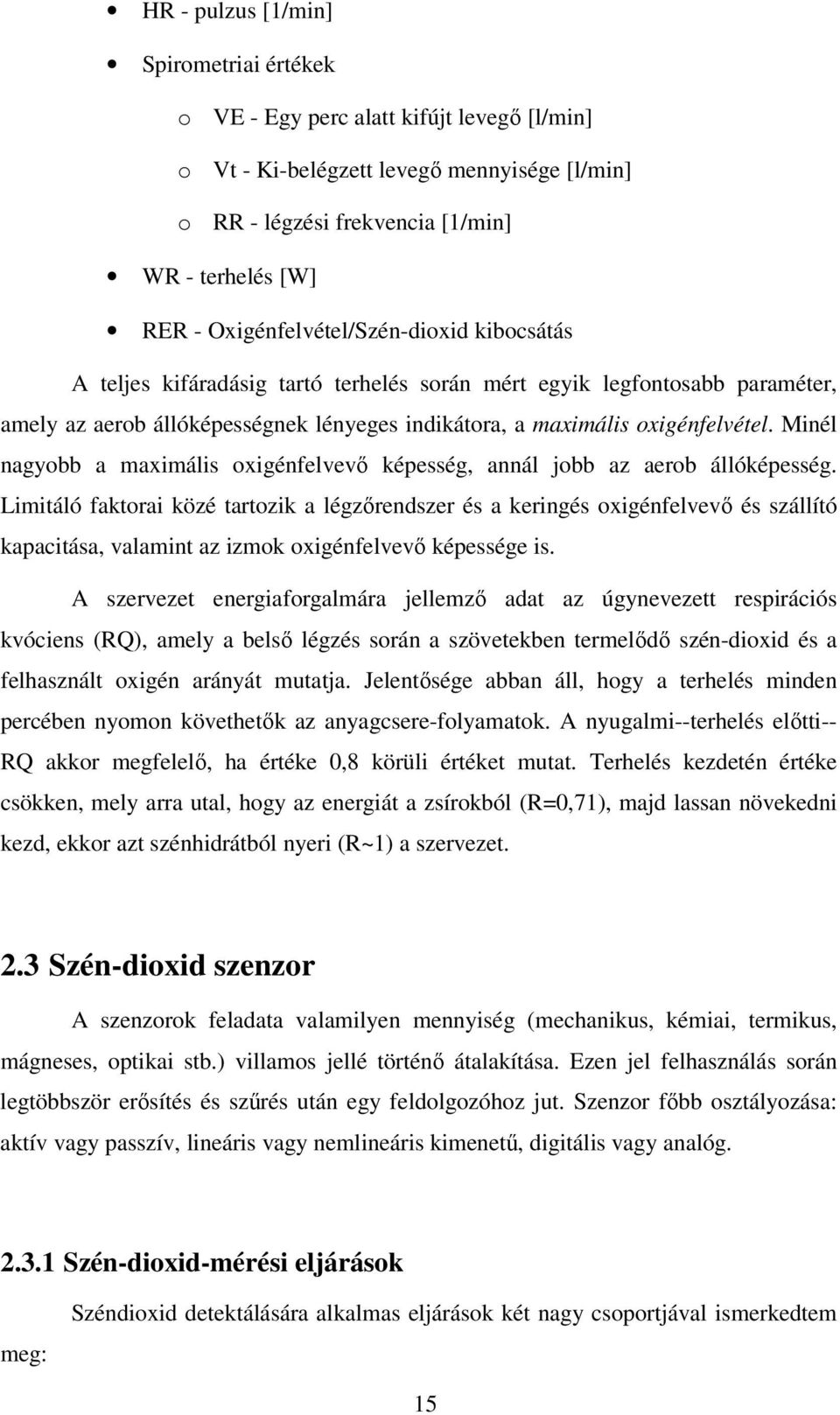 szén-dioxid-korrekciós pontosság