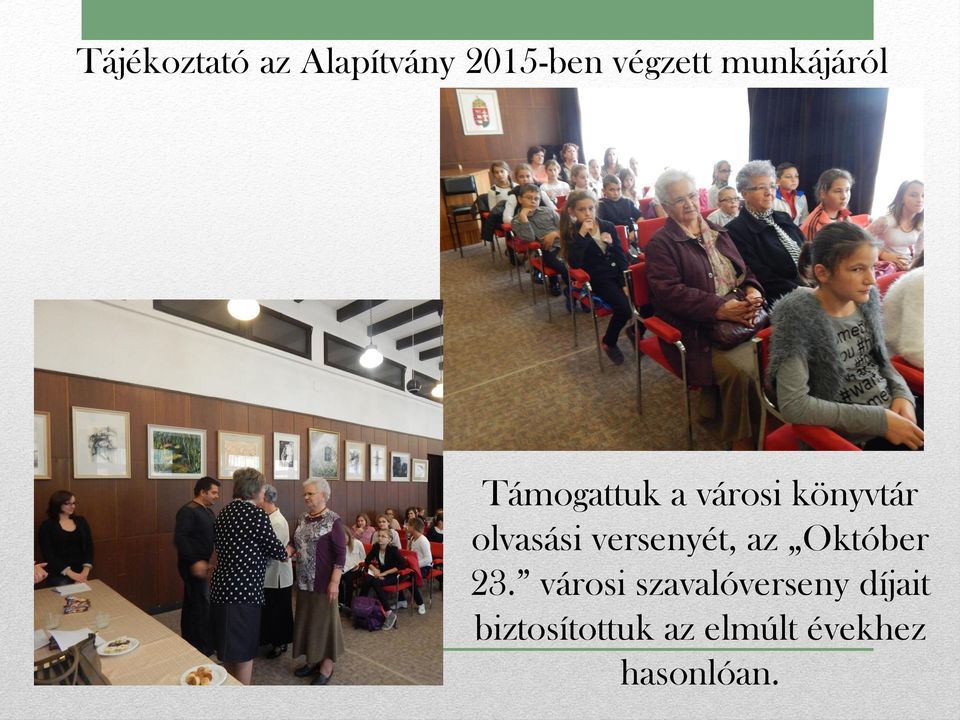 olvasási versenyét, az Október 23.