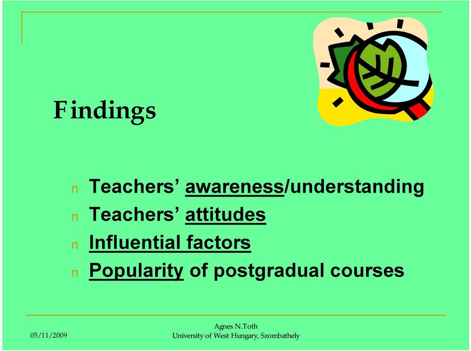 Teachers attitudes Influential
