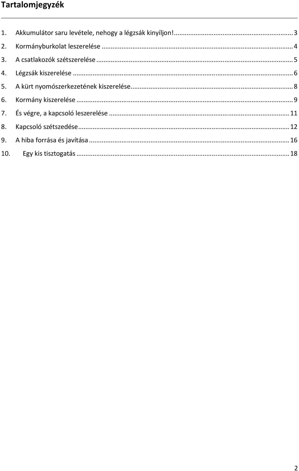 Peugeot 307 indexkapcsoló javítása - PDF Ingyenes letöltés