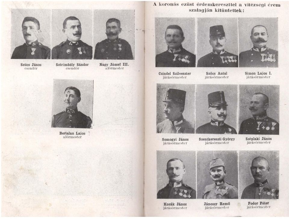 nd ö T' Sztr imbély Sándor cse nd ül' Nagy Józse!
