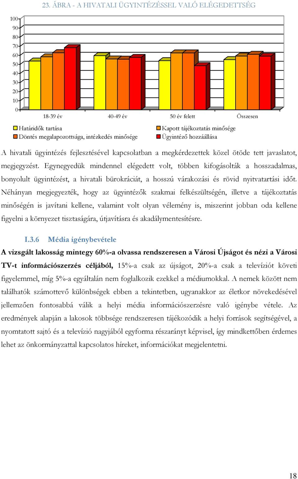 Egynegyedük mindennel elégedett volt, többen kifogásolták a hosszadalmas, bonyolult ügyintézést, a hivatali bürokráciát, a hosszú várakozási és rövid nyitvatartási időt.