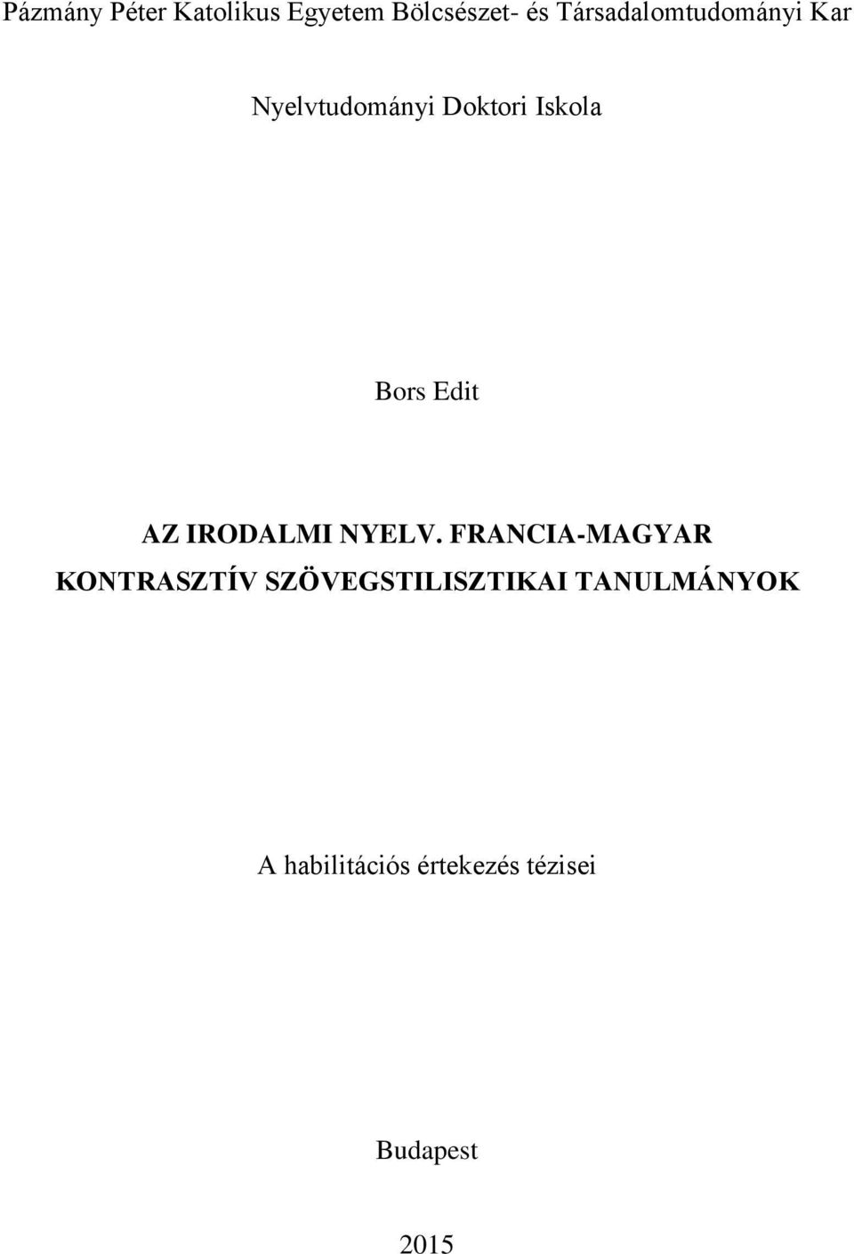 Edit AZ IRODALMI NYELV.