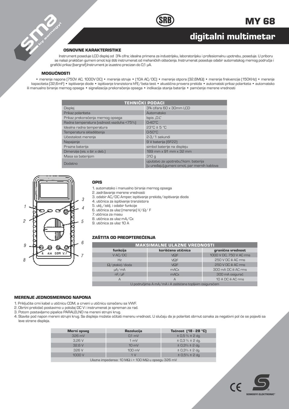 instrument je izuzetno precizan do 0,1 µa.