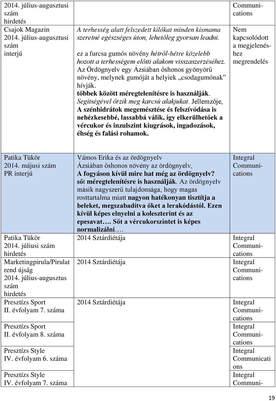 többek között méregtelenítésre is használják. Segítségével őrzik meg karcsú alakjukat.