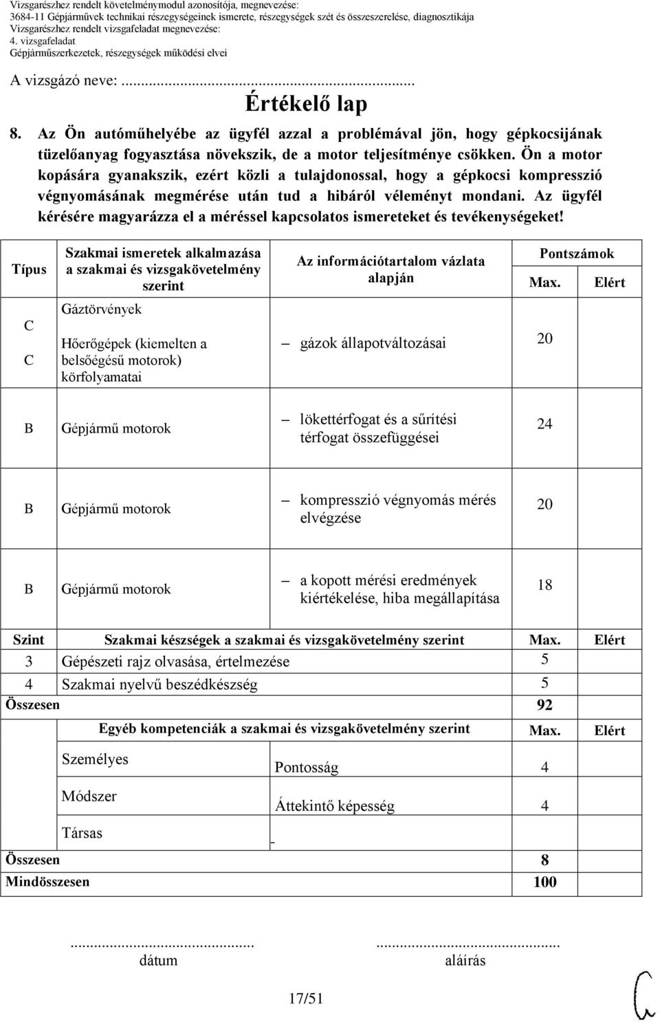 Az ügyfél kérésére magyarázza el a méréssel kapcsolatos ismereteket és tevékenységeket!