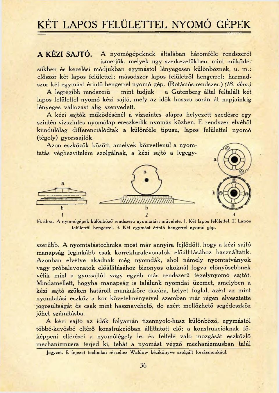 (Rotációs-rendszer.) (18. ábra.