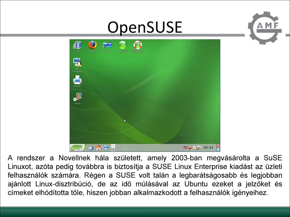 Régen a SUSE volt talán a legbarátságosabb és legjobban ajánlott Linux-disztribúció, de az idő
