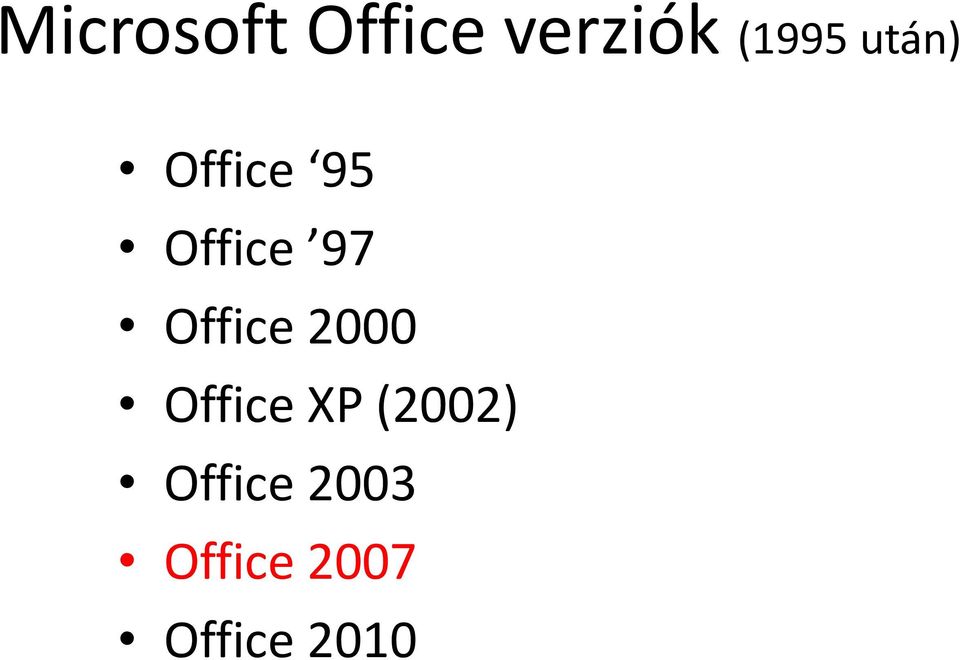 Office 2000 Office XP (2002)