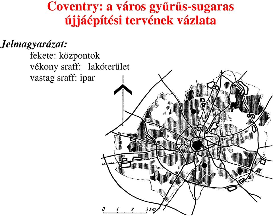 Jelmagyarázat: fekete: központok