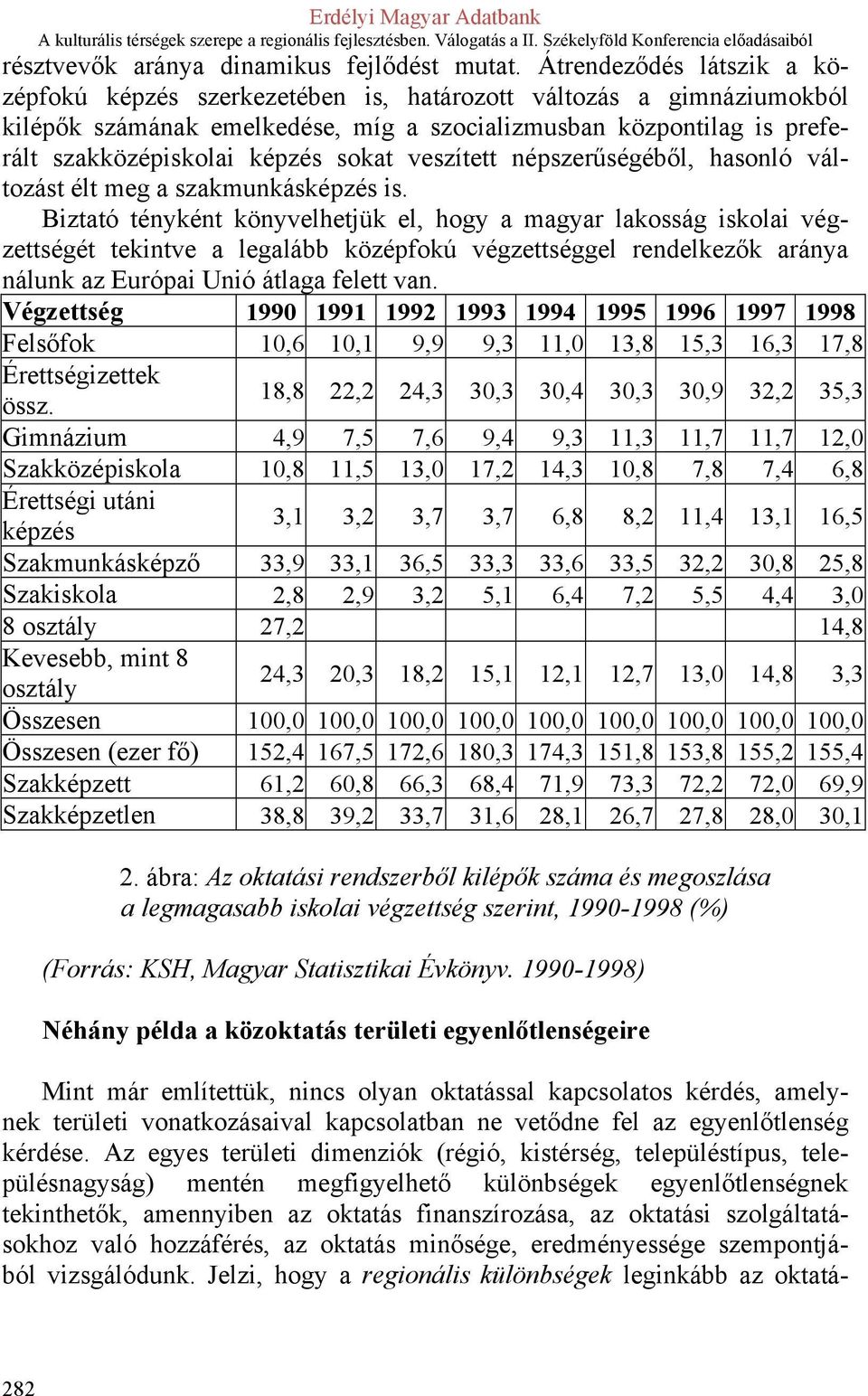 sokat veszített népszerűségéből, hasonló változást élt meg a szakmunkásképzés is.