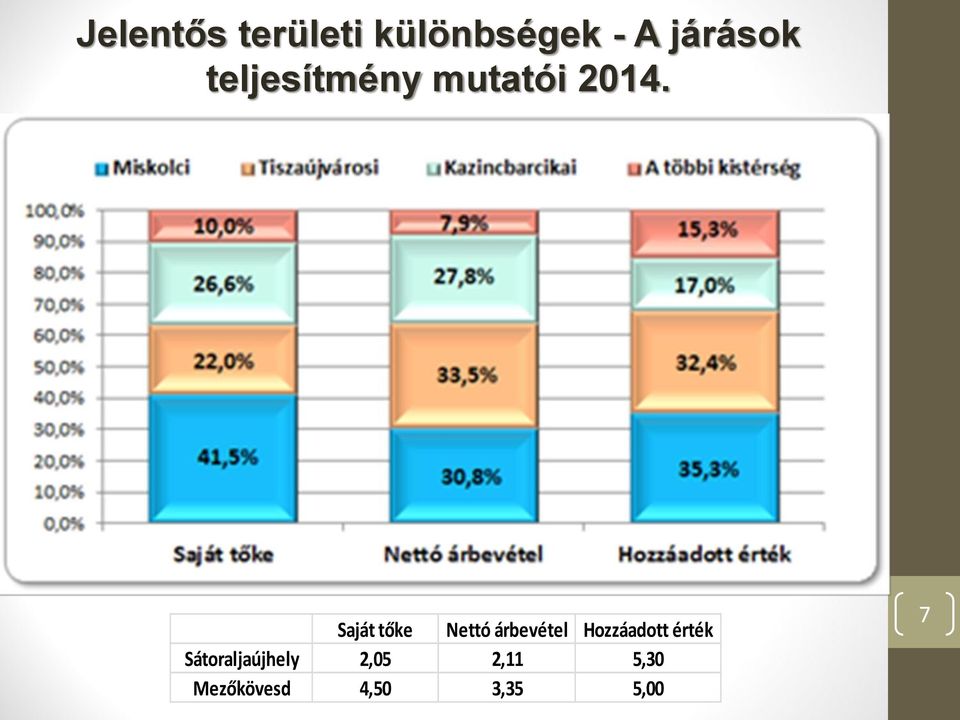 Saját tőke Nettó árbevétel Hozzáadott