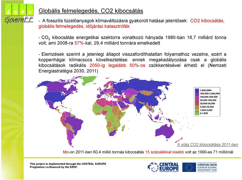 visszafordíthatatlan folyamathoz vezetne, ezért a koppenhágai klímacsúcs következtetése: ennek megakadályozása csak a globális kibocsátások radikális 2050-ig legalább 50%-os