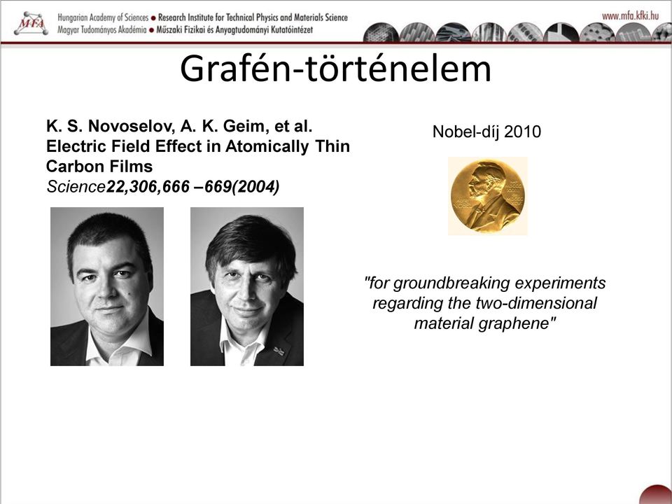 Science22,306,666 669(2004) Nobel-díj 2010 "for