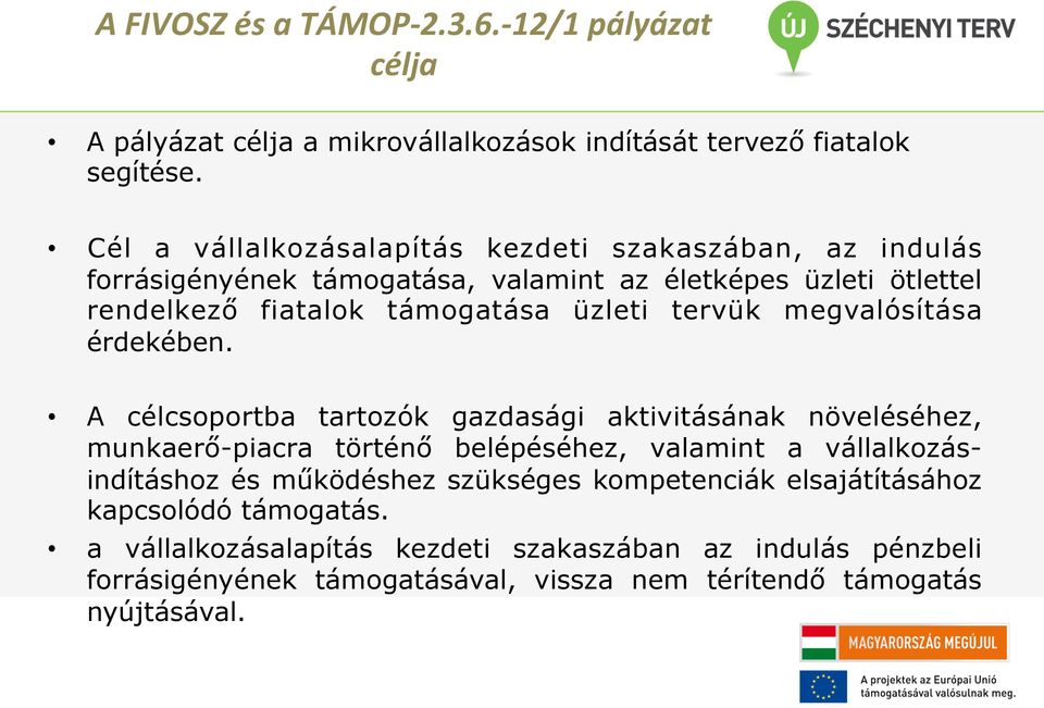 tervük megvalósítása érdekében.
