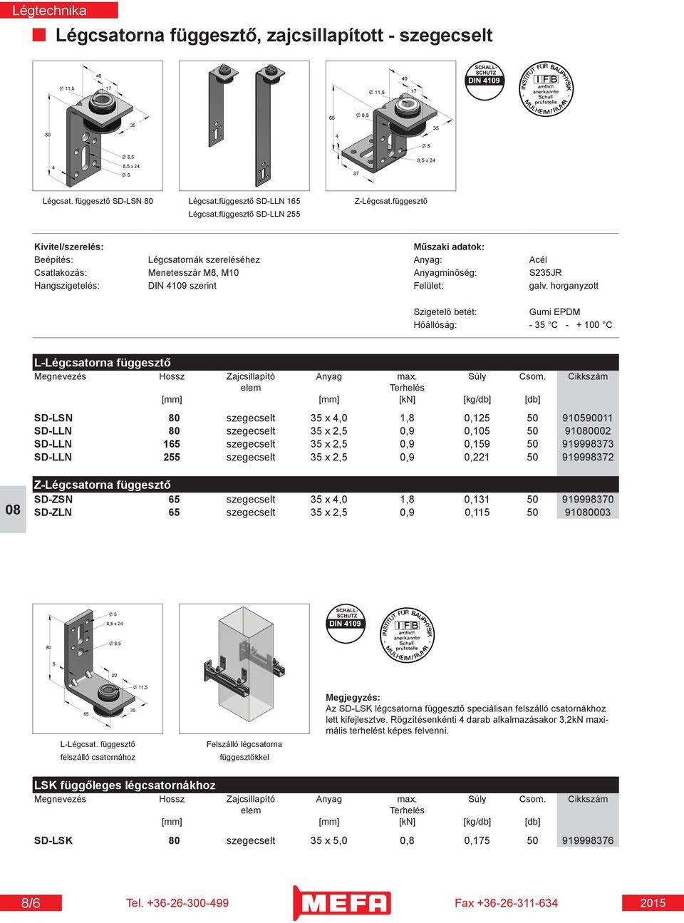 MEFA-Légtechnikai szerelőrendszer - PDF Free Download