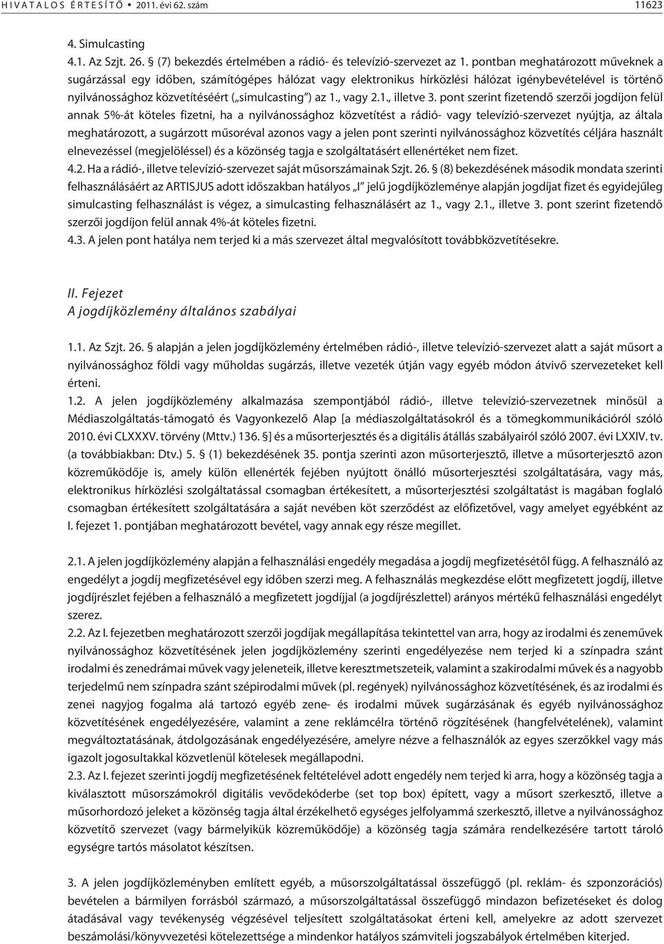, vagy 2.1., illetve 3.