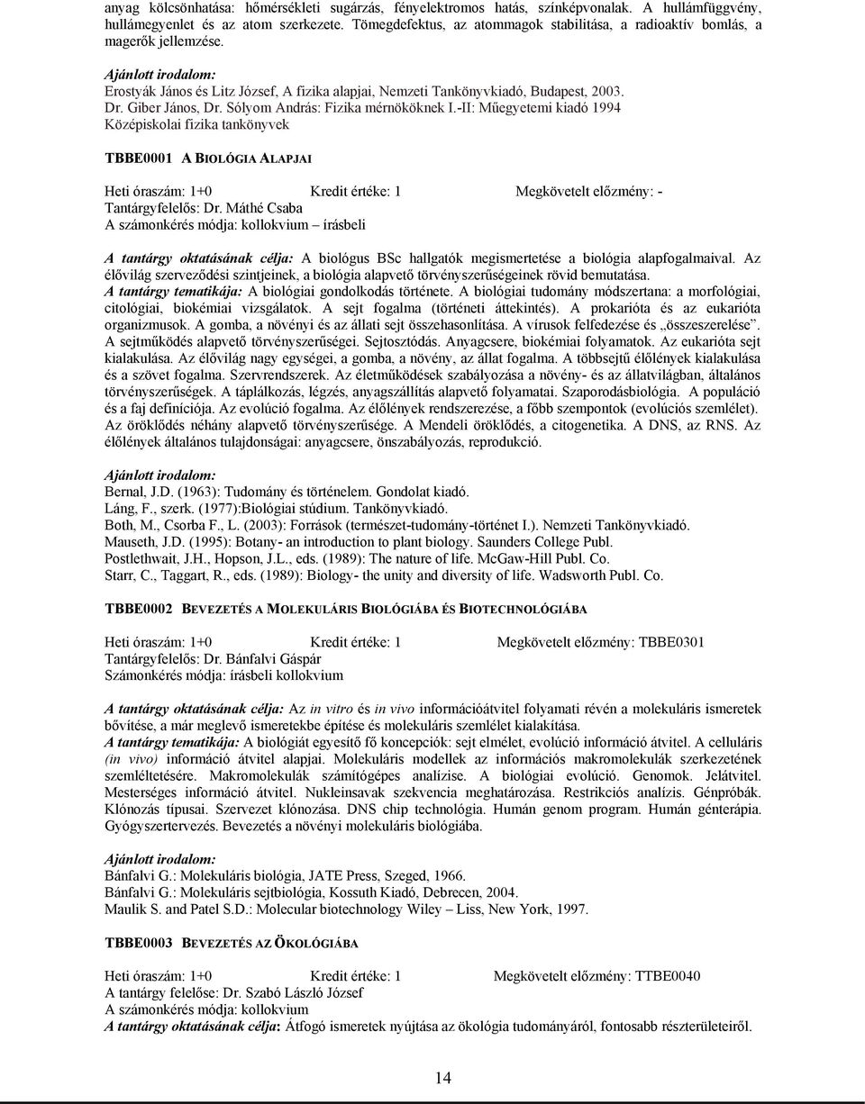 Sólyom András: Fizika mérnököknek I.