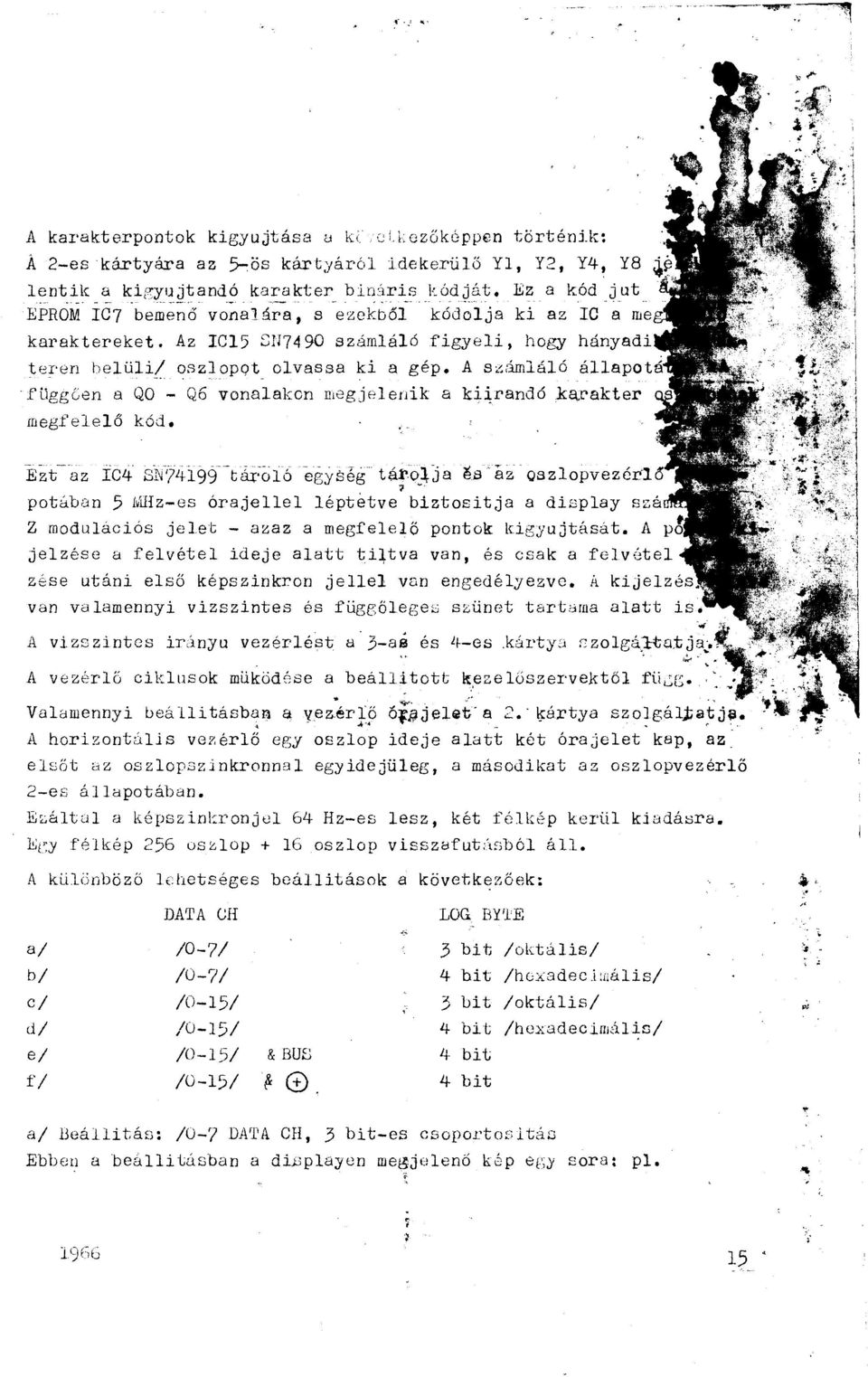 egjp.enik a ki~randó megfeeő kód. áapt kar'akter Ezt az IC4 SI~'L{i99--tm;ó egyseg táf_:na ~s.