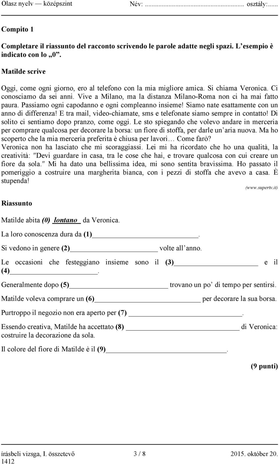 Siamo nate esattamente con un anno di differenza! E tra mail, video-chiamate, sms e telefonate siamo sempre in contatto! Di solito ci sentiamo dopo pranzo, come oggi.