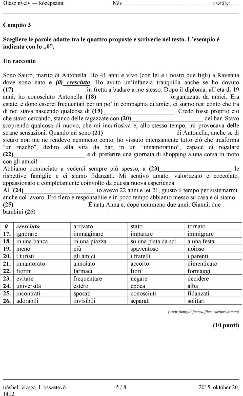 Dopo il diploma, all età di 19 anni, ho conosciuto Antonella (18) organizzata da amici.