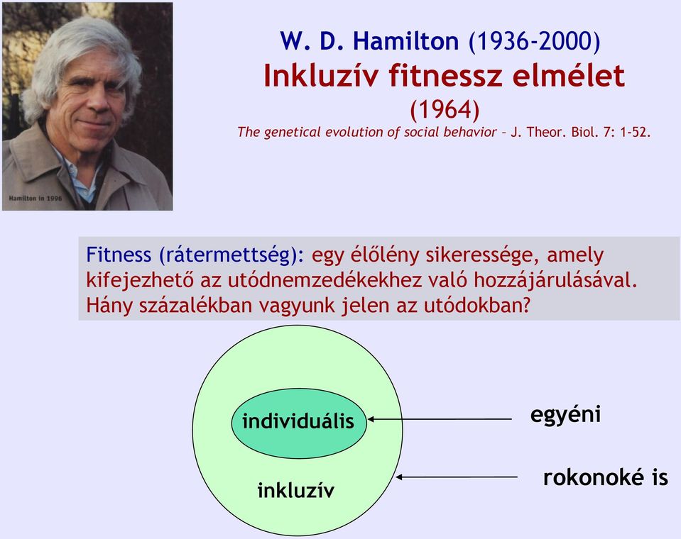 Fitness (rátermettség): egy élőlény sikeressége, amely kifejezhető az