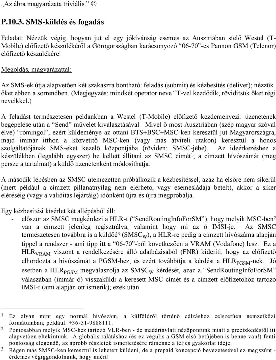 (Telenor) előfizető készülékére! Megoldás, magyarázattal: Az SMS-ek útja alapvetően két szakaszra bontható: feladás (submit) és kézbesítés (deliver); nézzük őket ebben a sorrendben.