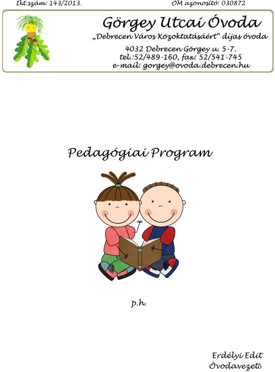 Pedagógiai Program p.h.