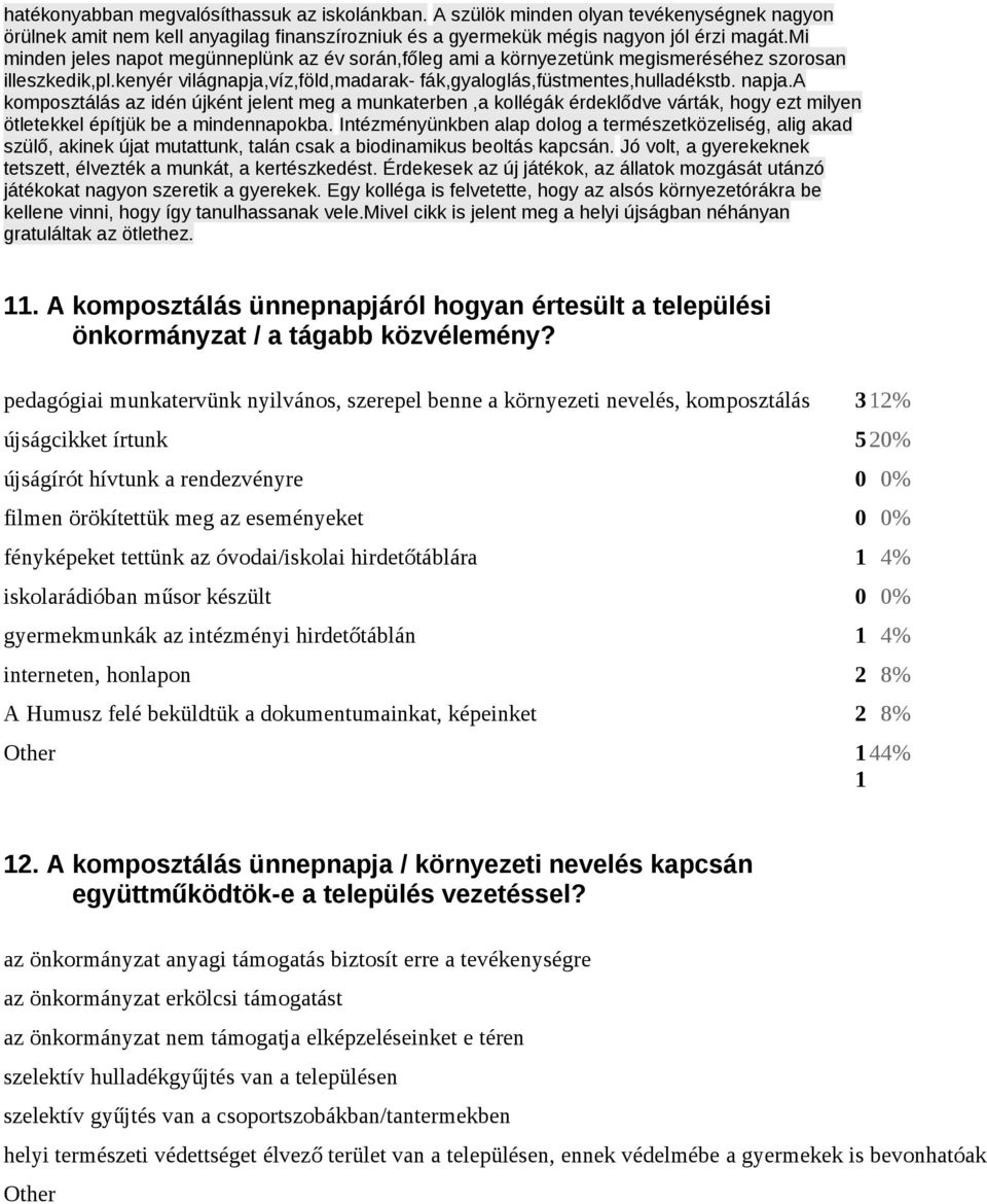 a komposztálás az idén újként jelent meg a munkaterben,a kollégák érdeklődve várták, hogy ezt milyen ötletekkel építjük be a mindennapokba.