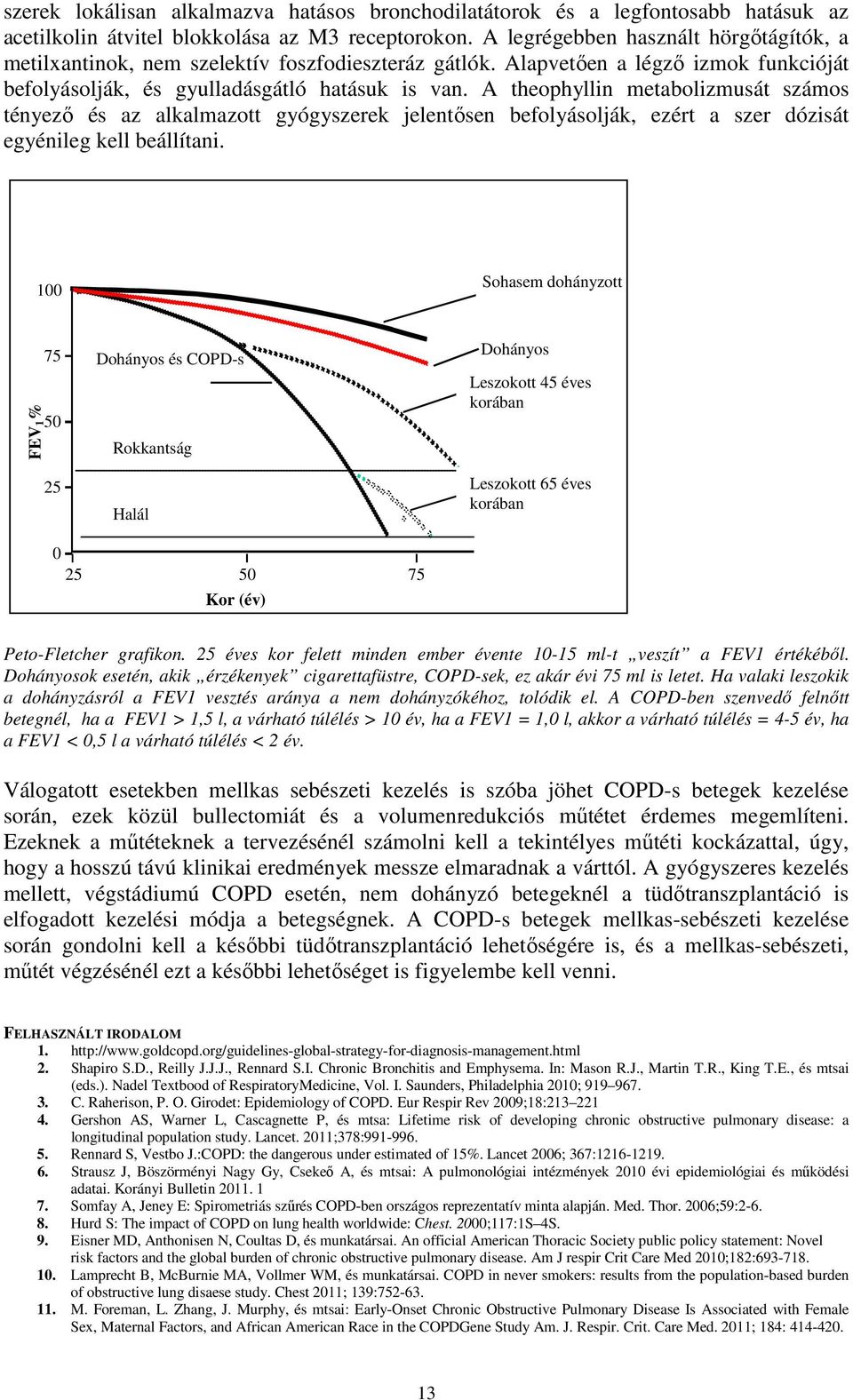 A theophyllin metabolizmusát számos tényező és az alkalmazott gyógyszerek jelentősen befolyásolják, ezért a szer dózisát egyénileg kell beállítani.