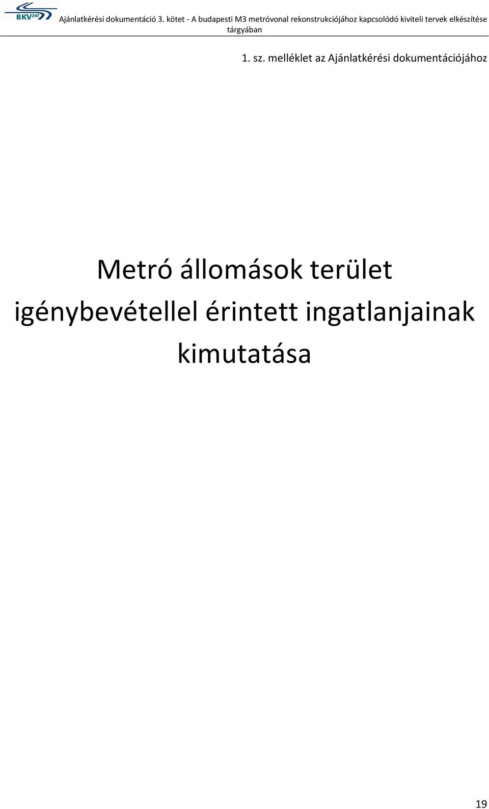 dkumentációjáhz Metró állmásk