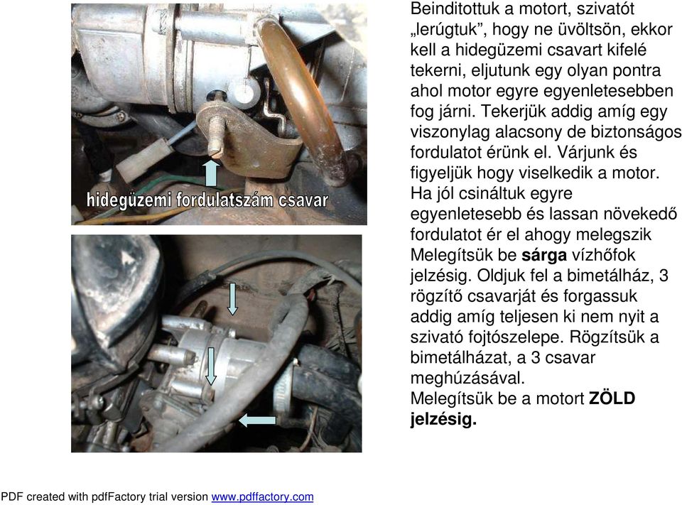 A 4T Trabant, Wartburg BVF32/36 karburátorának beállítása. PDF created with  pdffactory trial version - PDF Ingyenes letöltés