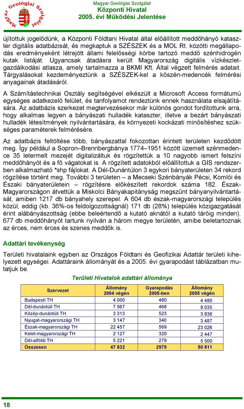 Ugyancsak átadásra került Magyarország digitális vízkészletgazdálkodási atlasza, amely tartalmazza a BKMI Kft. Által végzett felmérés adatait.