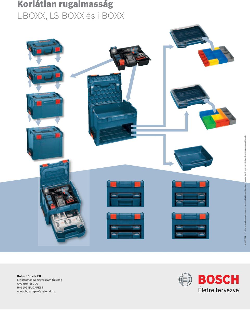 Korlátlan rugalmasság L-BOXX, LS-BOXX és i-boxx Robert Bosch Kft.