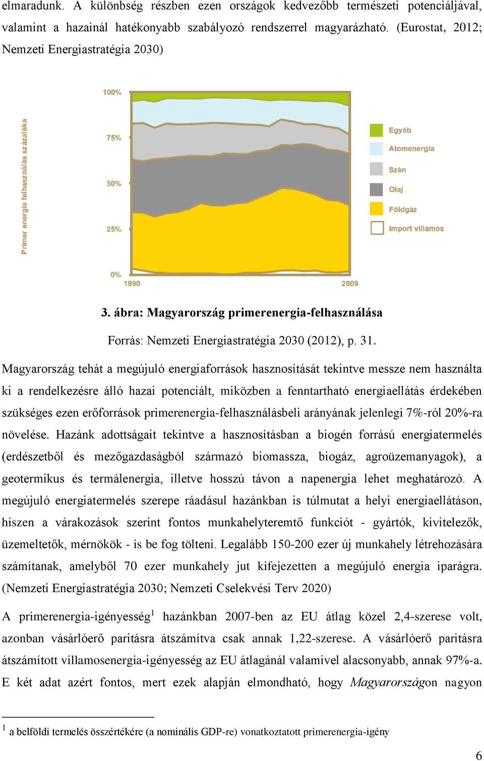 Magyarország tehát a megújuló energiaforrások hasznosítását tekintve messze nem használta ki a rendelkezésre álló hazai potenciált, miközben a fenntartható energiaellátás érdekében szükséges ezen